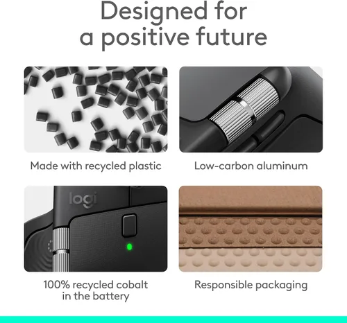 Vista 15 de Logitech MX Master 4 Ratón inalámbrico ergonómico con Hápticos - Grafito