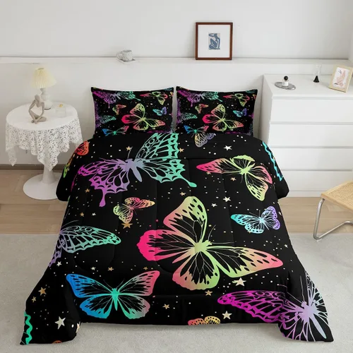Vista 24 de Erosebridal - Juego de edredón Samurai, juego de ropa de cama al atardecer, edredón japonés de samurái cálido y suave, decoración de dormitorio