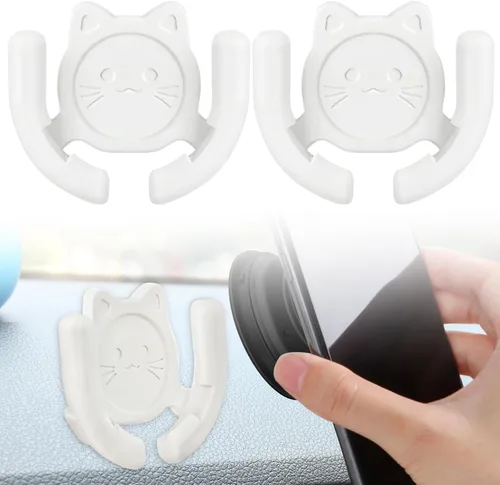 Vista 16 de Soporte multisuperficie para automóvil, paquete de 2 unidades compatible con soportes Popsocket, accesorios de soporte de dispositivos manos libres