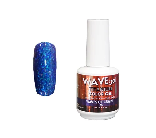 Vista 22 de WAVEGEL - Esmalte de uñas en gel con purpurina, colección Titanio, #28 Twinkle Pink I 0.5 onzas