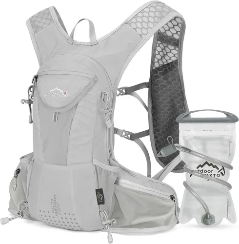 Vista 9 de IX INOXTO Hydration Pack Backpack, Lightweight Water Backpack with 2L Hydration Bladder Daypack for Men Women,Running Hydration Vest for Trail
