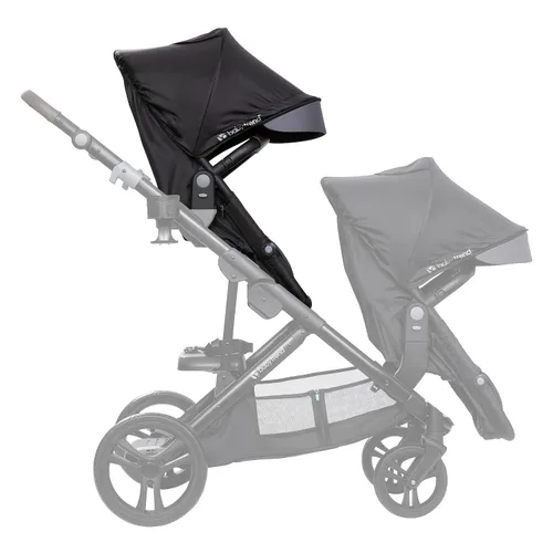 Vista 3 de Baby Trend - Segundo asiento para cochecito individual a doble Morph, negro (Dash Black)