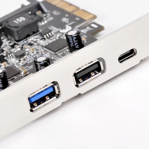 Vista 5 de SilverStone Technology Silverstone Tarjeta PCIe USB 3.1 y 3.0 con conector externo tipo C e interno de 19 pines ECU05 Componentes Otros