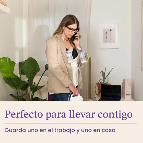 Vista 4 de Lansinoh - Juego de bombeo extra para extractores de leche NaturalWave y Signature Pro Piezas de repuesto para bombas con botellas, tubos y bridas