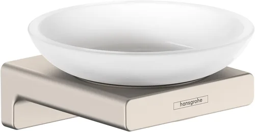Vista 2 de hansgrohe AddStoris 41746250 - Jabonera moderna con óptica dorada cepillada