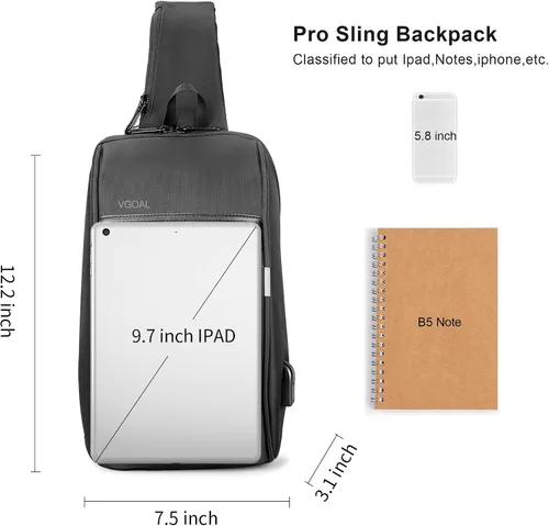 Vista 3 de VGOAL Mochila antirrobo para laptop