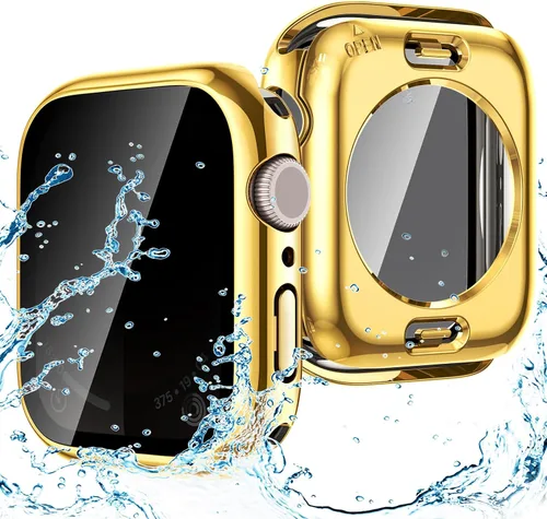 Vista 15 de Goton Funda impermeable con protección de privacidad compatible con Apple Watch, protector de pantalla de 40 mm para Series 6/5/4, SE 3/2/1