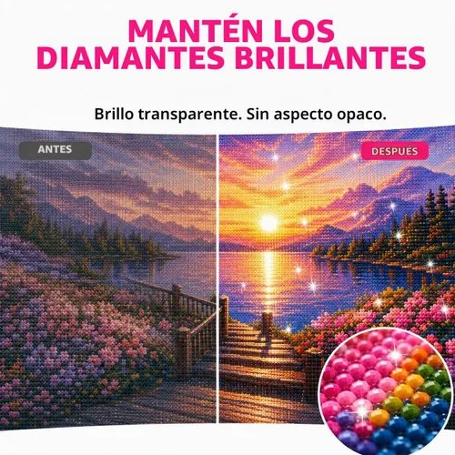 Vista 4 de Diamond Art Sellador en aerosol, sellador de acabado brillante de 3.4 fl oz