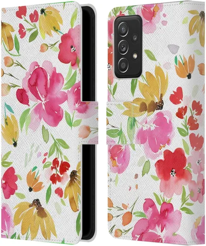 Vista 236 de Head Case Designs Officially Licensed Ninola Butterfly Nature Spring Floral Leather Wallet Case Compatible with Samsung Galaxy A07 4G
