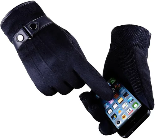 Vista 3 de Guantes de invierno hombres mujeres pantalla táctil Correr guantes frío guantes caliente conducción ciclismo guantes térmica