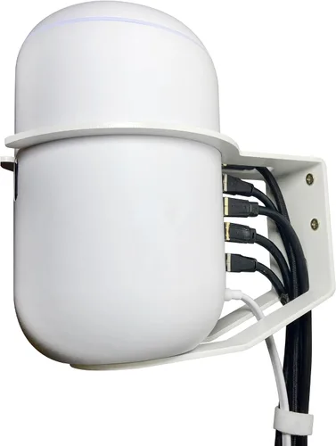 Vista 4 de Soporte de montaje en pared personalizado para máquina UniFi Dream y enrutador UniFi Dream Router, asegurando seguridad y estabilidad - 1 unidad