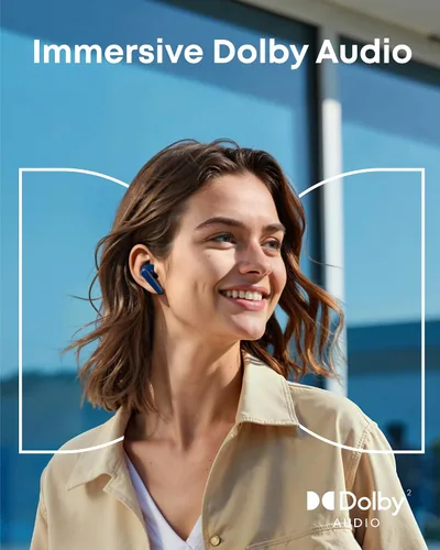 Vista 4 de Soundcore Liberty 5 by Anker - Auriculares con cancelación de ruido con Azul (Abyss Blue)