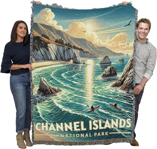 Vista 65 de Pure Country Weavers Manta del Parque Nacional Acadia, manta de tapiz de algodón para regalo, fabricada en los Estados Unidos, 72 x 54 pulgadas