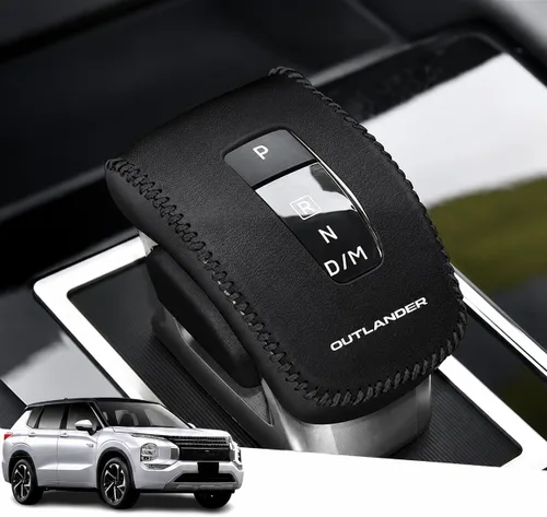 Vista 46 de Great-luck Funda Protectora de Perilla de Palanca de Cambios Automática de Cuero Genuino con Moldura, Accesorios Interiores Personalizados