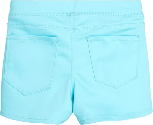 Vista 4 de Real Love Pantalones cortos para niña - Pantalones cortos básicos de sarga elástica suave (talla 7-16)