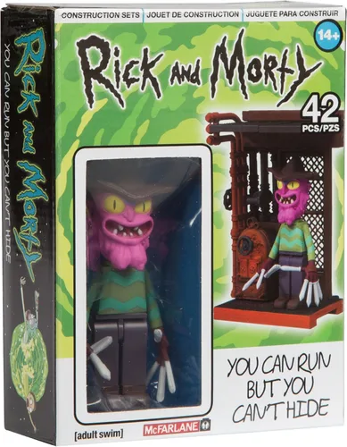 Vista 2 de Juguete para construir Rick and Morty "Puedes correr pero no puedes esconderte" de McFarlane