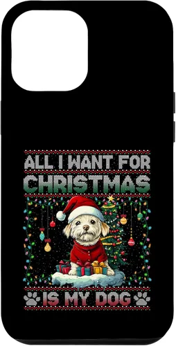 Vista 26 de Maltese Christmas Tree Lights Decorations Dog Lover Xmas Case for iPhone 17