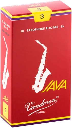Vista 2 de Vandoren SR263R Saxo Alto Java Red Cañas Strength 3 con Vandoren SR213 Saxo Alto Cañas Tradicionales Strength 3