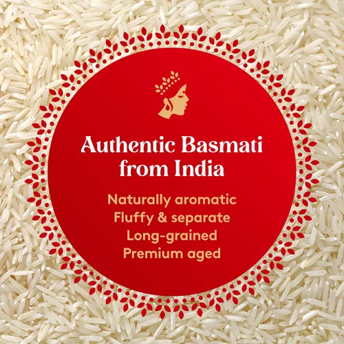 Vista 6 de Royal Auténtico arroz basmati blanco de grano largo - (paquete de 2) 5 Perfecto para biryanis, pilafs y curries - Cocina en microondas o en la estufa
