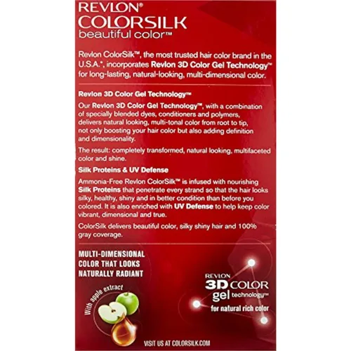 Vista 3 de Revlon ColorSilk - Tinte para el cabello, 70 rubio ceniza medio, 1 unidad (paquete de 2)
