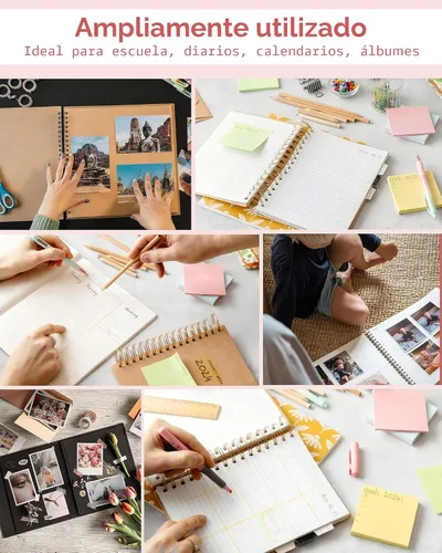 Vista 4 de MAKEASY Máquina de encuadernación con agujero de paso 2:1 – Kit de encuadernación portátil para libros con 10 cables de encuadernación de 5/8