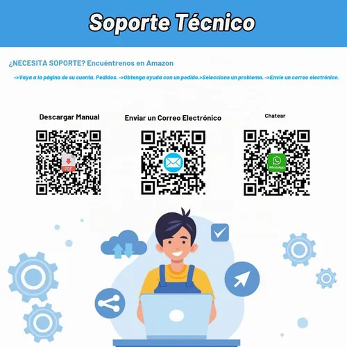 Vista 2 de Alacrity Escáner de Código de Barras Inalámbrico 2D 1D con Soporte, Conectividad 3 en 1 Bluetooth 2.4G Inalámbrico USB con Cable, Lector de Código