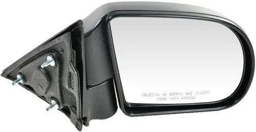 Vista 17 de TRQ Cubierta cromada del espejo manual del lado del pasajero, acabado liso para Volvo VNL 2004-2014