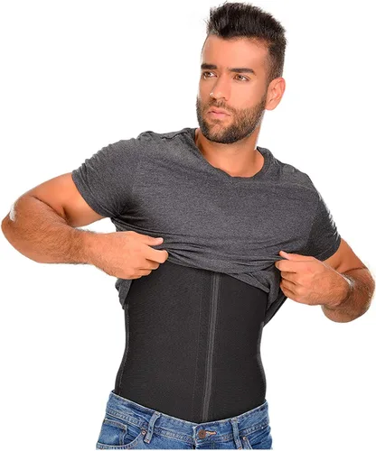 Vista 3 de M&D 0760 Gym Compression Vest Shirt Girdles for Men Fajas para Hombres