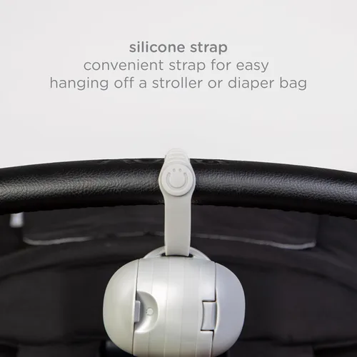 Vista 4 de Ubbi Porta Chupetes Dual para Llevar, Mantiene los Chupones del Bebé Limpios y Accesibles, Portátil para Viajar, Accesorio para Bolso de Pañales Gris