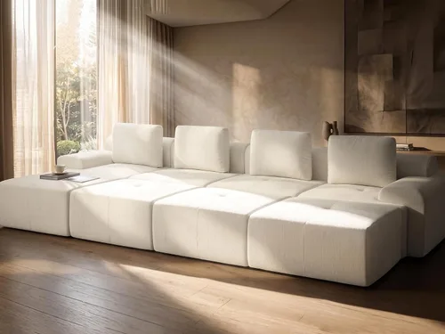 Vista 42 de Sofá de nube de gran tamaño en forma de U de 122 pulgadas, cómodos sofás modulares sin hueso para sala de estar, sofá modular con respaldo alto