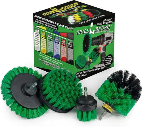Vista 9 de Drillbrush Azul – Juego de accesorios de cepillo de limpieza de barco – Aluminio – Madera – Detalle personal de embarcaciones – Kit de limpieza