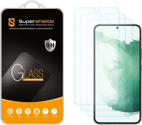 Vista 6 de Supershieldz (3 Pack) Protector de pantalla de vidrio templado antiarañazos y sin burbujas para Samsung Galaxy S23 5G