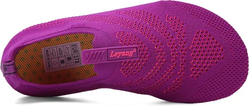 Vista 4 de Leyang - Zapatos acuáticos para mujer hombre niños para deportes de agua secado rápido para natación yoga aeróbic surf