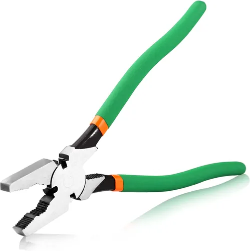Vista 10 de SPEEDWOX Herramienta multi 9.5 pulgadas Alicates de esgrima con cortador de valla de martillo extractor de clavos Alicates de cabeza de martillo