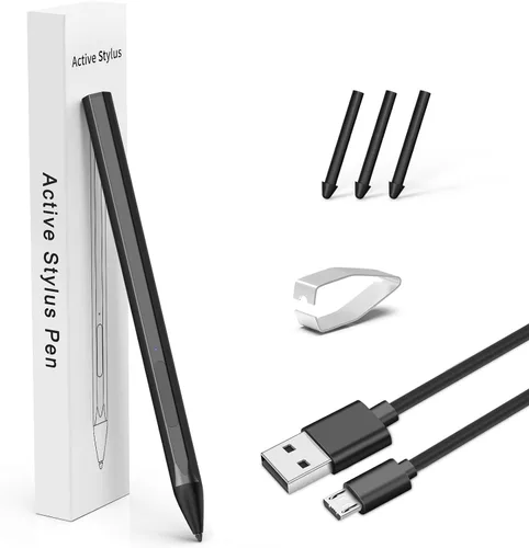 Vista 13 de ASUS - Lápiz óptico para transformador/Vivobook Flip/portátil, pantalla táctil, recargable, sensibilidad a la presión 4096, protocolo Microsoft MPP