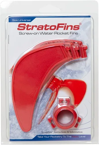 Vista 2 de StratoFins - Aletas de cohete de agua atornilladas, compatibles con botellas de 2 litros o más pequeñas