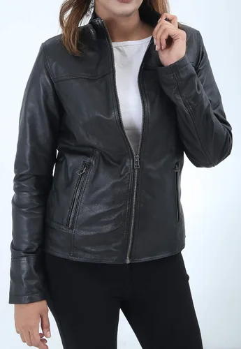 Vista 2 de Real Leather Jacket Women, Womens Motorcycle Leather Jacket, Womens Leather Jacket, Lambskin Slim Fit Jacket for women