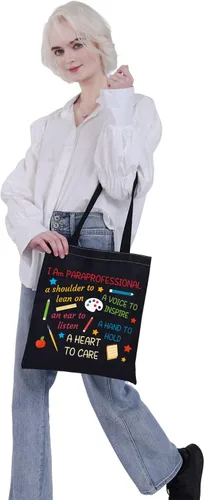 Vista 4 de Paraprofessional - Bolsa de maquillaje para asistente de enseñanza, bolsa con cremallera, regalos inspiradores, Bolsa