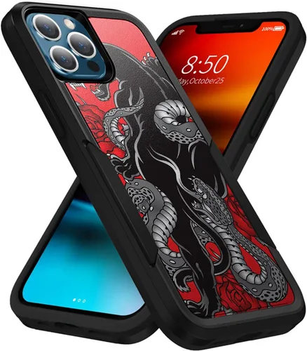 Vista 16 de CasesOnDeck - Funda de agarre compatible con Apple iPhone 13 Pro Max (2021) y iPhone 13 Pro Max [Grip Tactical] Funda delgada y resistente