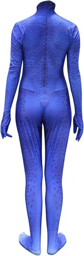 Vista 3 de Disfraz de superhéroe para mujer, conjunto completo de overol Zentai estilo 3D
