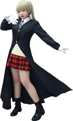 Vista 2 de DAZCOS Disfraz de anime para mujer, talla estadounidense, con guantes