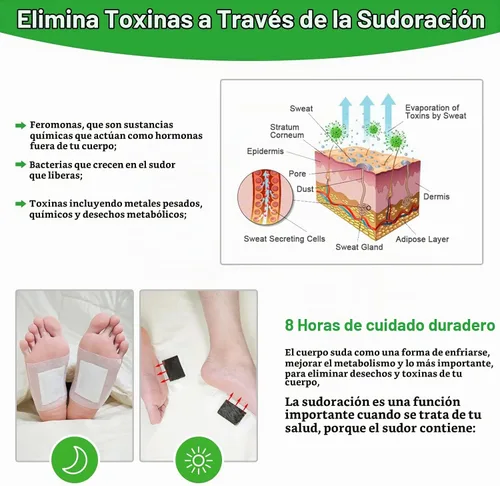 Vista 6 de 2 en 1 20 piezas de almohadillas para pies, almohadillas naturales de vinagre de bambú y polvo de jengibre