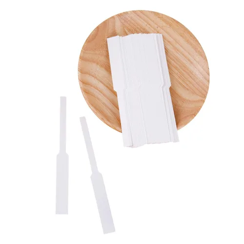 Vista 6 de 500 tiras probadoras de perfume, tiras de prueba de fragancias desechables, hechas de papel absorbente grueso, ideal como tiras de prueba