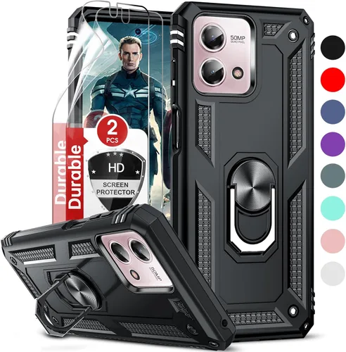 Vista 59 de LeYi Funda para Moto G Stylus 2022 4G (no compatible con 5G), funda para Moto G Stylus con 2 protectores de pantalla, funda protectora de grado Oro
