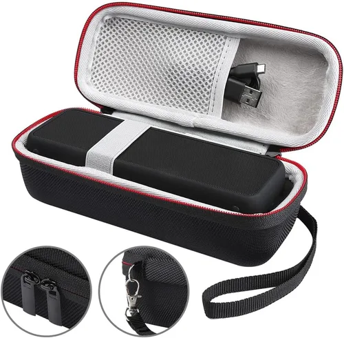 Vista 2 de Estuche para Anker 2 Altavoz Portátil Hard Shell Travel Estuche de transporte Bolsa de almacenamiento (negro)