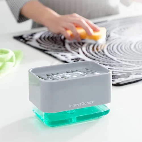 Vista 7 de Dispensador de Jabón 2 en 1 para Fregadero Pushoap InnovaGoods
