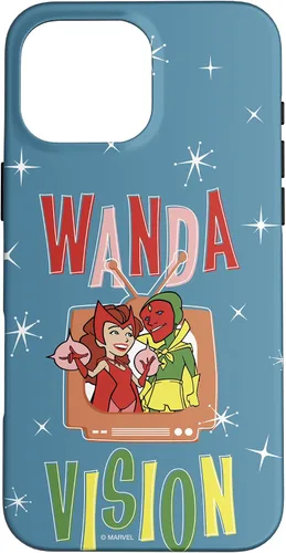 Vista 19 de Marvel WandaVision Wanda & Vision Retro TV Artwork - Carcasa para iPhone 17