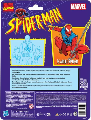 Vista 9 de Marvel Legends Series Scarlet Spider, Spider-Man Comics Figura de acción coleccionable de 6 pulgadas