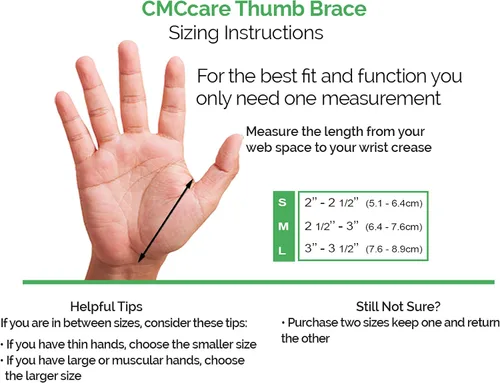 Vista 3 de CMCcare Thumb Brace - Comfortable, Effective Relief for CMC Joint Arthritis Pain, Left - Small