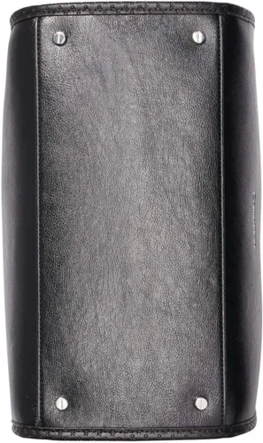 Vista 3 de Calvin Klein Sophia - Bolsa con triple compartimento, NegroPlata encerada Pu Emboss